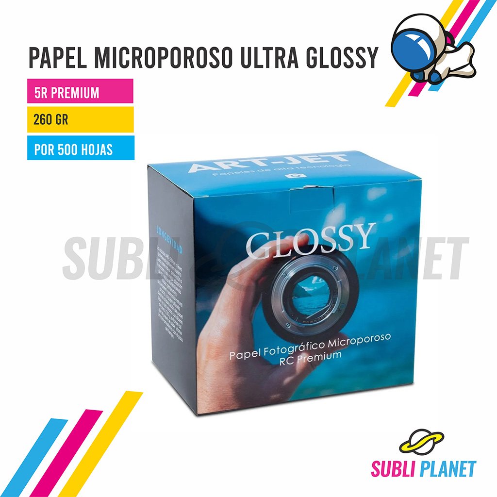 5Rultraglossy PAPEL ARTJET RC BRILLANTE 5R x500h - Imagen 1