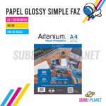 PAPEL BRILLO CC A4 180gr x20h