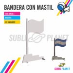 BANDERA C/ MASTIL 13x19 MADERA