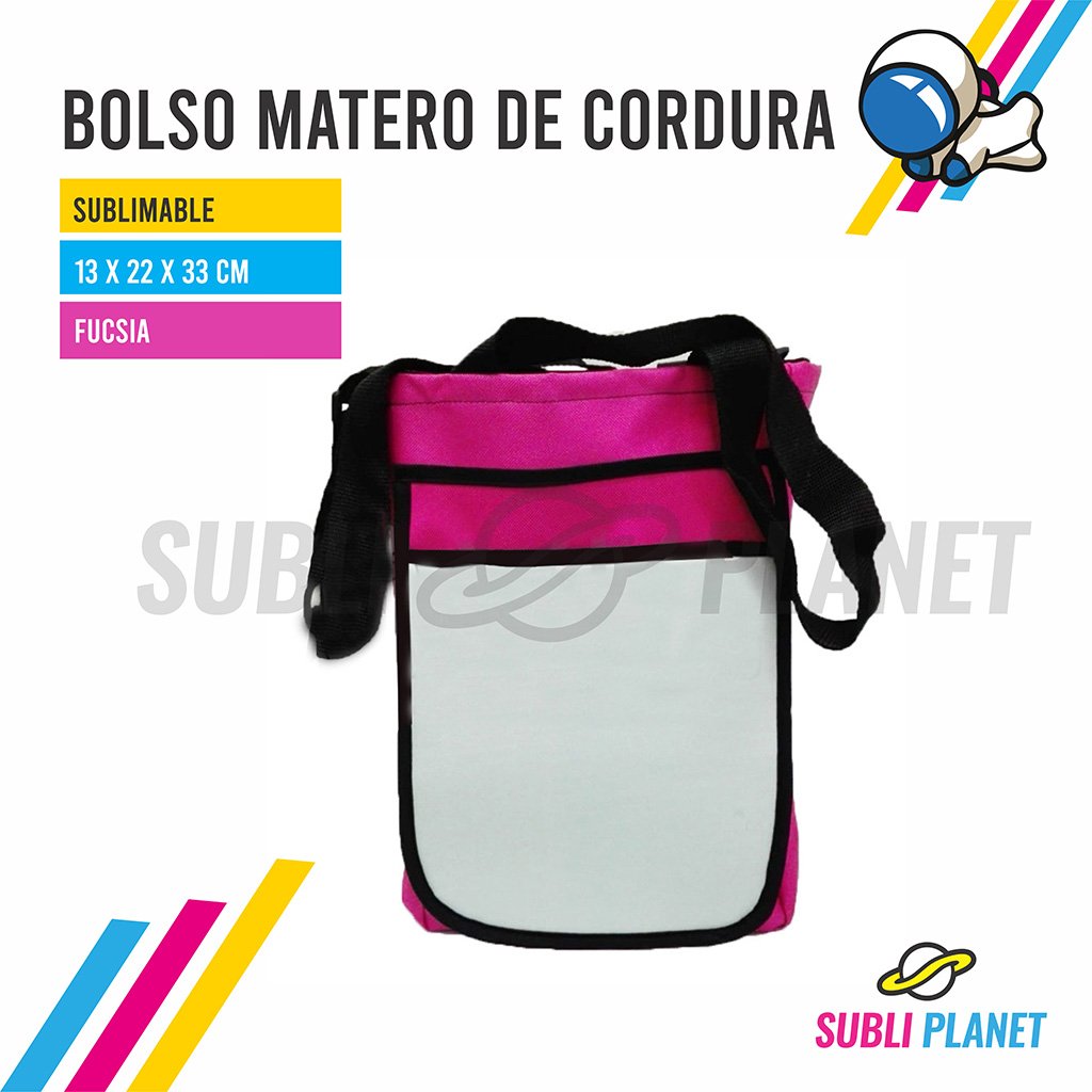 bolsomaterofucsiacord BOLSO MATERO FUCSIA 19x20 - Imagen 1