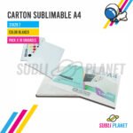 CARTON SUBLIMABLE A4
