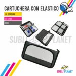 CARTUCHERA GRIS CON ELASTICO