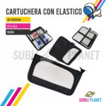 CARTUCHERA NEGRA CON ELASTICO