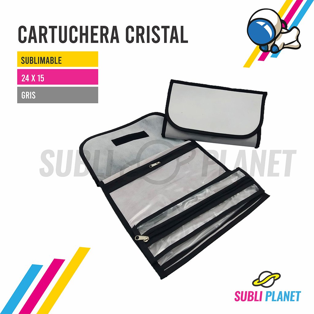 cartucristalgris CARTUCHERA CRISTAL GRIS - Imagen 1