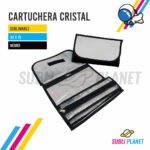 CARTUCHERA CRISTAL NEGRA