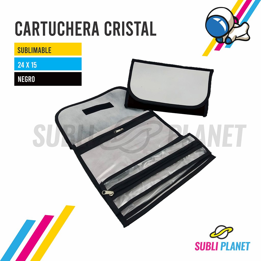 cartucristalnegro CARTUCHERA CRISTAL NEGRA - Imagen 1