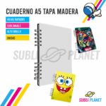 CUADERNO A5 MADERA
