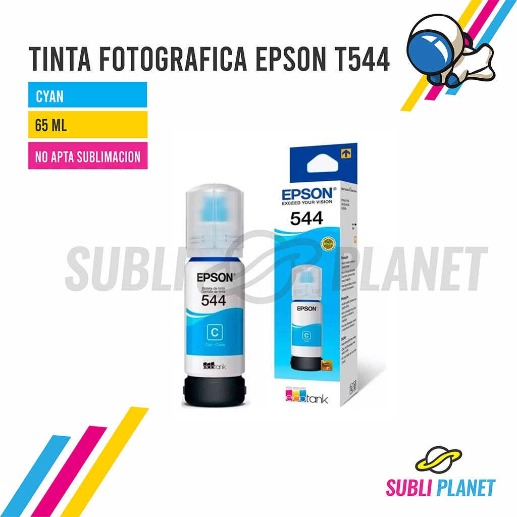 epsonT544cyan TINTA 544 EPSON CYAN - Imagen 1