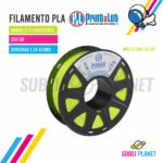 FILAMENTO PLA AMARILLO FLUO x¼KG