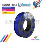 FILAMENTO PLA AZUL TRASLUCIDO x¼KG