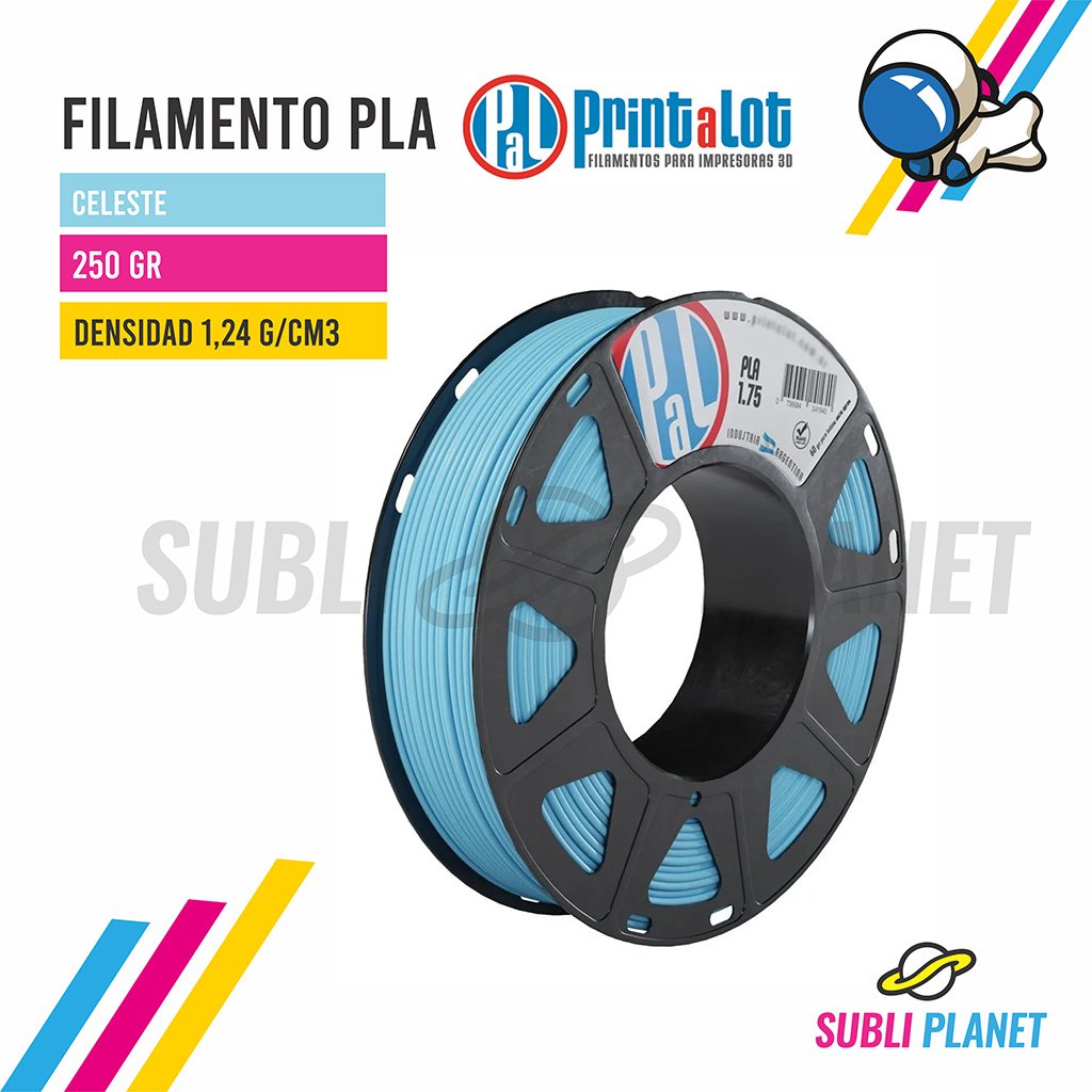 fceleste250 FILAMENTO PLA CELESTE x¼KG - Imagen 1