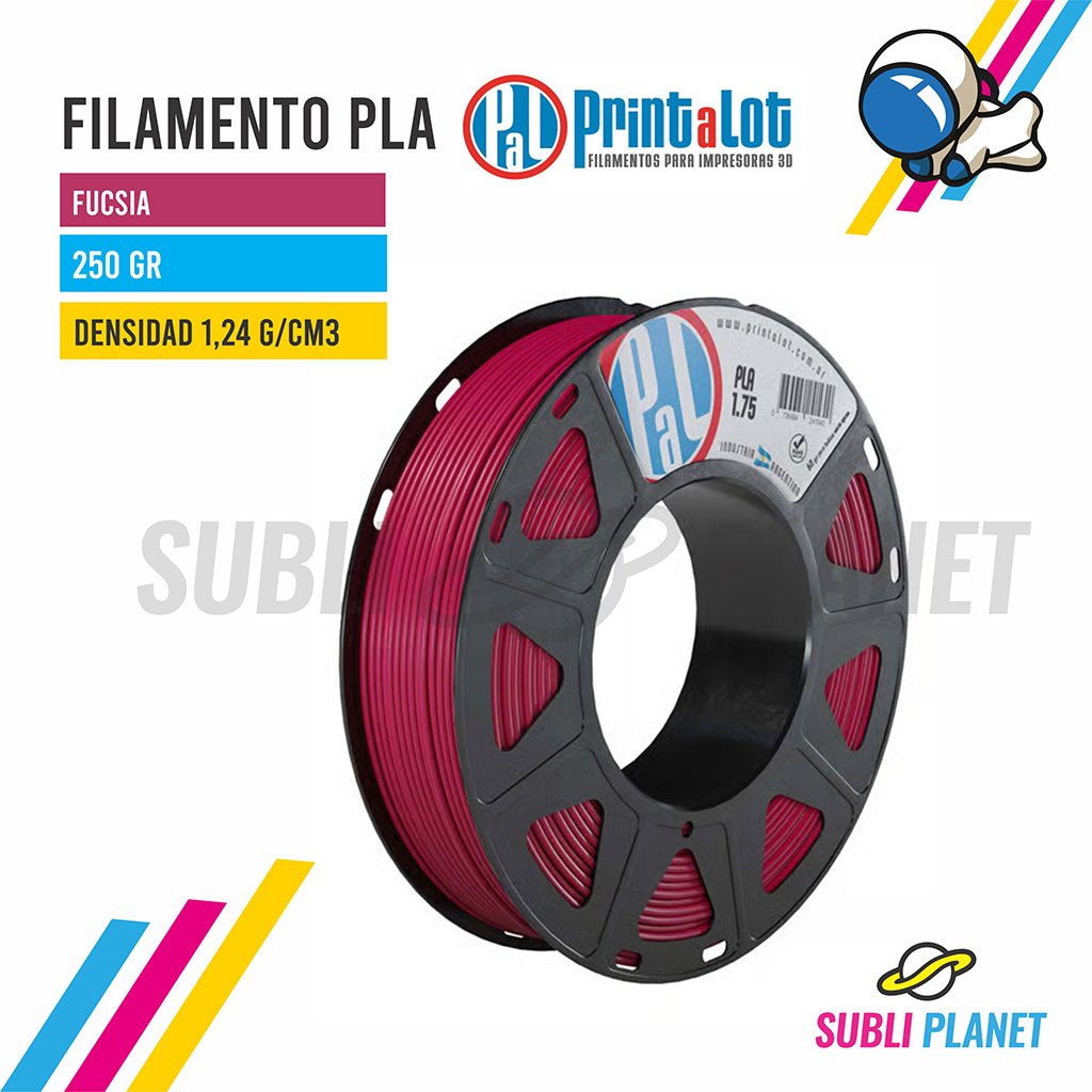 ffucsia250 FILAMENTO PLA FUCSIA x¼KG - Imagen 1