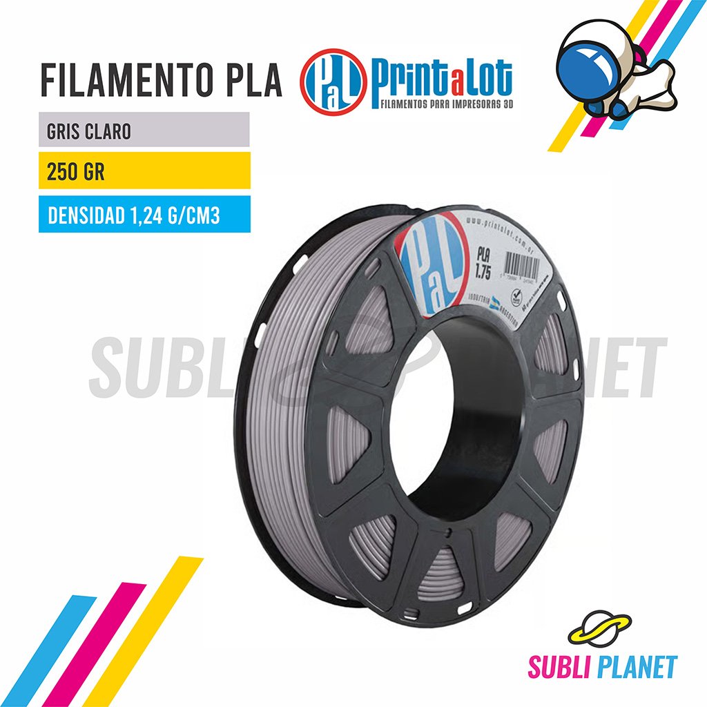 fgrisclaro FILAMENTO PLA GRIS CLARO x¼KG - Imagen 1