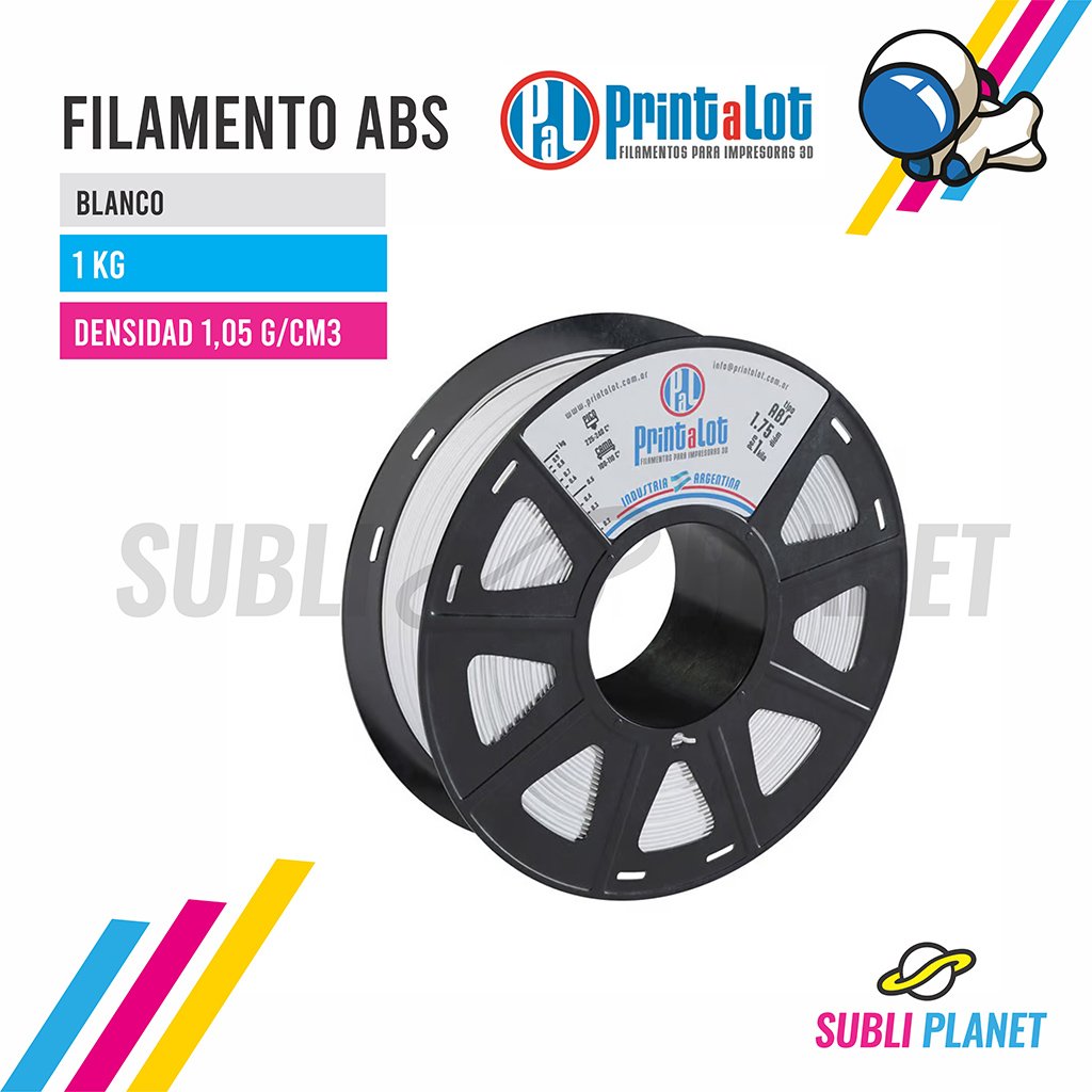 filamabsblanco1k FILAMENTO ABS BLANCO x1KG - Imagen 1