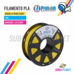 FILAMENTO PLA AMARILLO TRANSLUCIDO x1KG