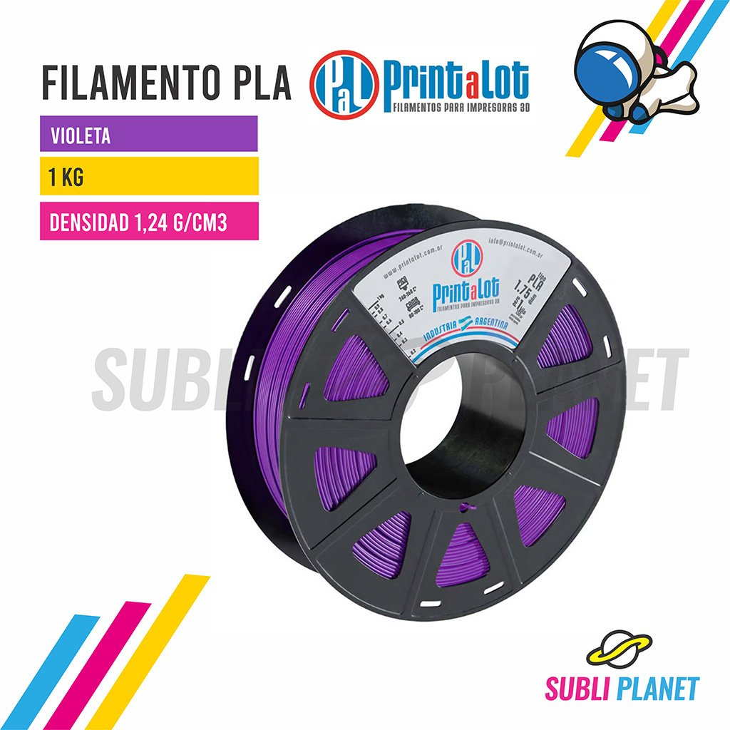 filamentoPLAvioleta FILAMENTO PLA VIOLETA x1KG - Imagen 1