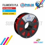 FILAMENTO PLA ROJO TRANSLUCIDO x1KG