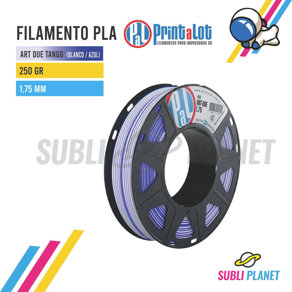 filamentoartduetango FILAMENTO ART DUE TANGO BLANCO/AZUL ¼KG - Imagen 1