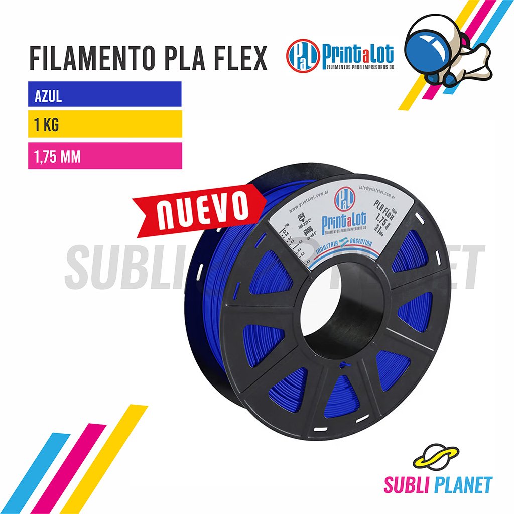 filamentoazulflex FILAMENTO FLEX AZUL x1KG - Imagen 1