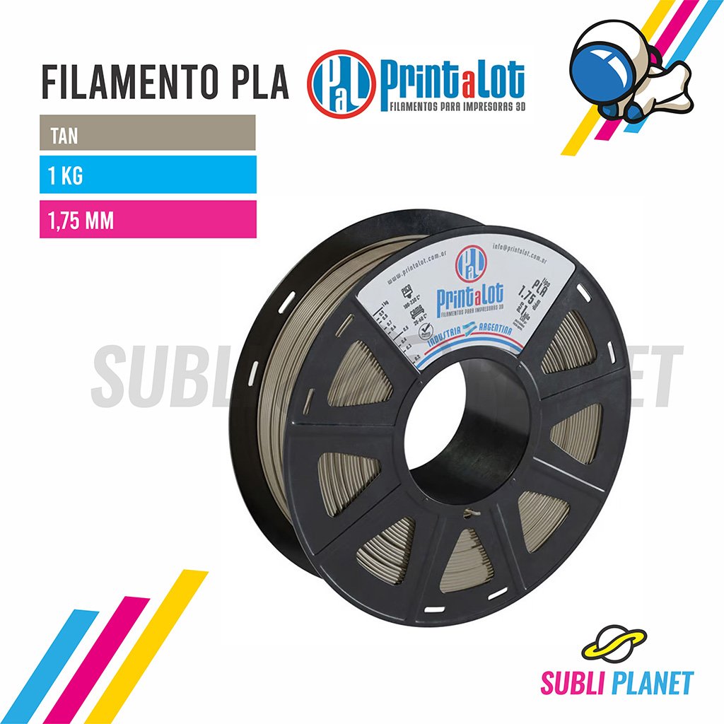 filamentoplatan1k FILAMENTO PLA TAN x1KG - Imagen 1