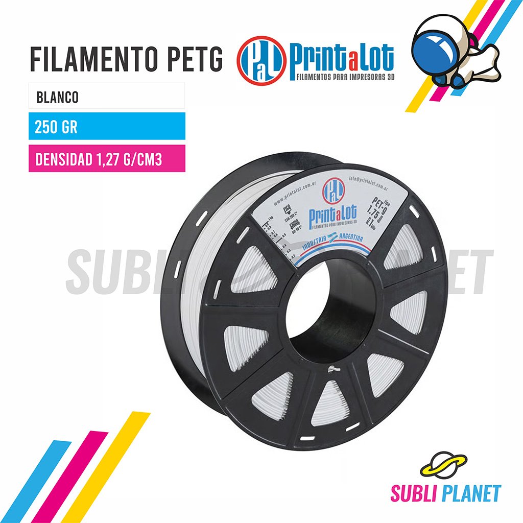 fpetgblanco250 FILAMENTO PETG BLANCO x¼KG - Imagen 1
