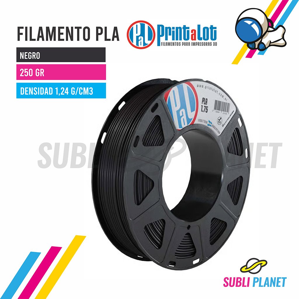 fplanegro250 FILAMENTO PLA NEGRO x¼KG - Imagen 1