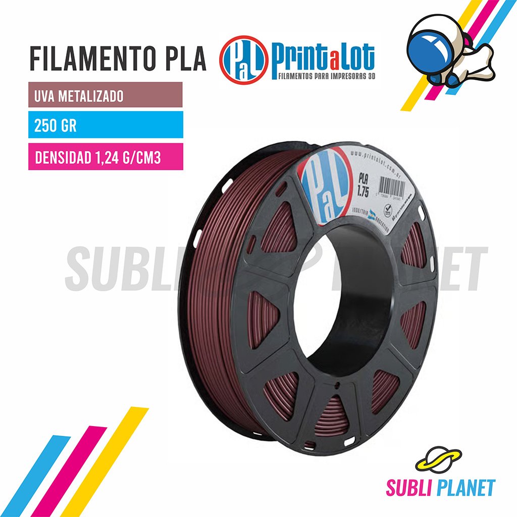 fuva250 FILAMENTO PLA UVA METALIZADO x¼KG - Imagen 1
