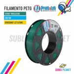 FILAMENTO PETG VERDE TRASLUCIDO x¼KG