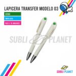 LAPICERA VERDE TINTA AZUL