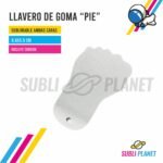LLAVERO DE GOMA PIE