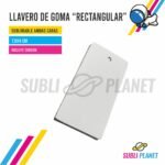 LLAVERO DE GOMA RECTANGULAR