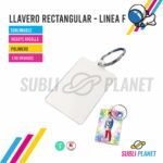 LLAVERO RECTANGULAR BRILLANTE