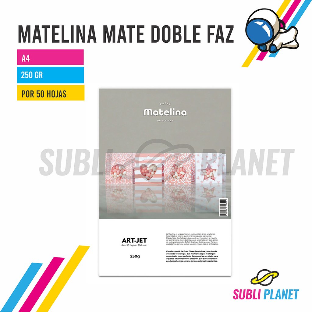 matelina250grdfa4 MATELINA A4 250gr x50h - Imagen 1
