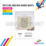 PAPEL ADHESIVO BAMBU MARFIL