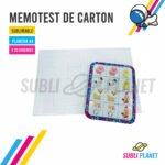 MEMOTEST CARTON SUBLIMABLE