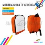 MOCHILA DE CORDURA NARANJA FLUO