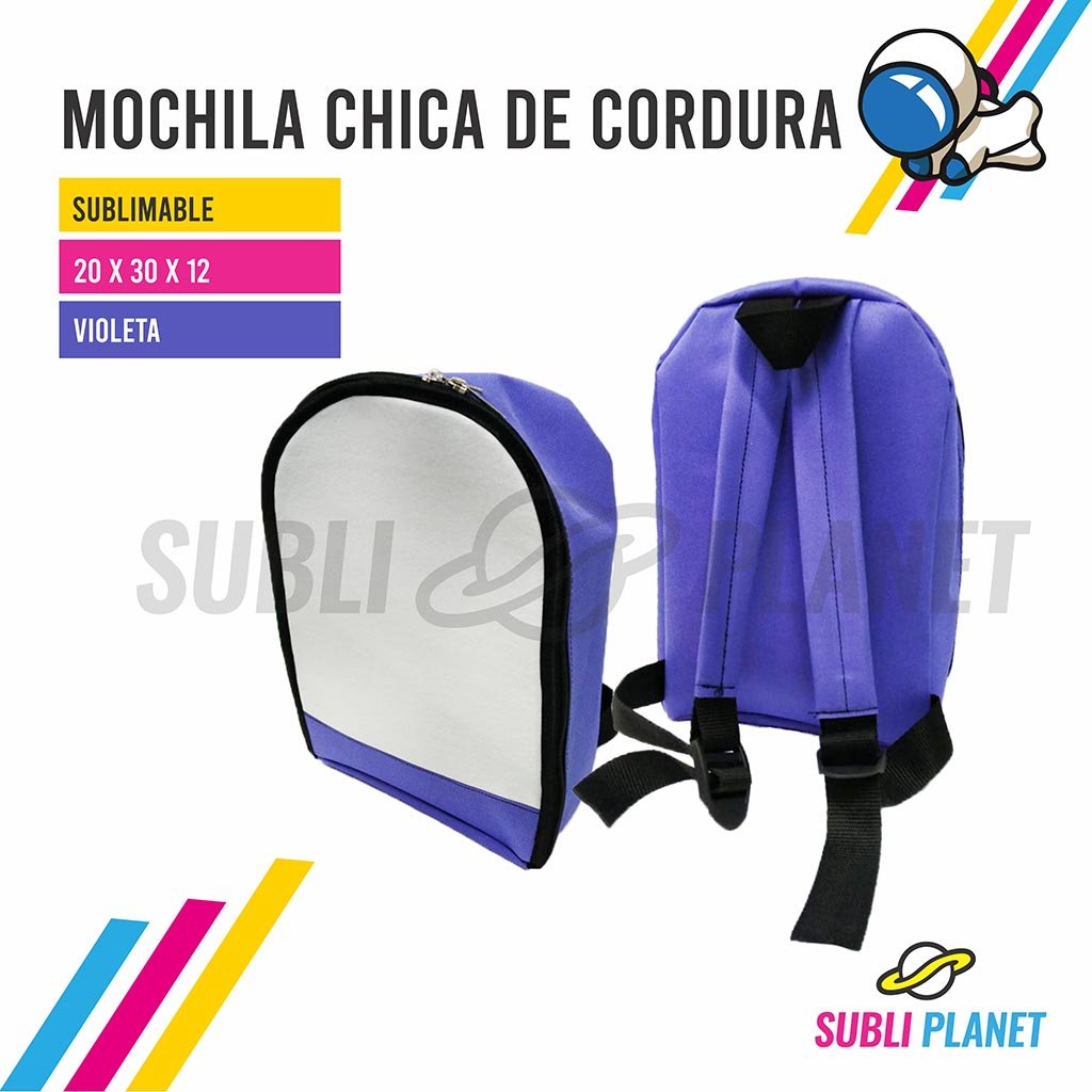 mochicorduravioleta MOCHILA DE CORDURA VIOLETA - Imagen 1