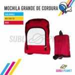 MOCHILA GRANDE DE CORDURA ROJA