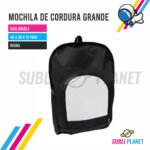 MOCHILA GRANDE DE CORDURA NEGRA