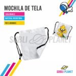 MOCHILA TELA BLANCA