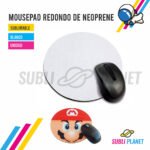 MOUSEPAD REDONDO SIMIL NEOPREN