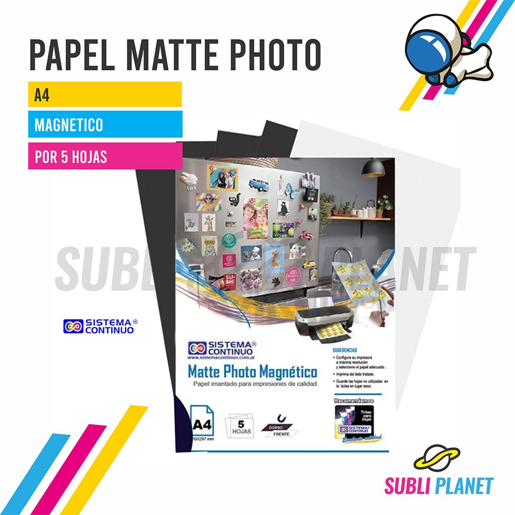 papelmagneticoA4 PAPEL MATTE PHOTO MAGNETICO A4 - Imagen 1