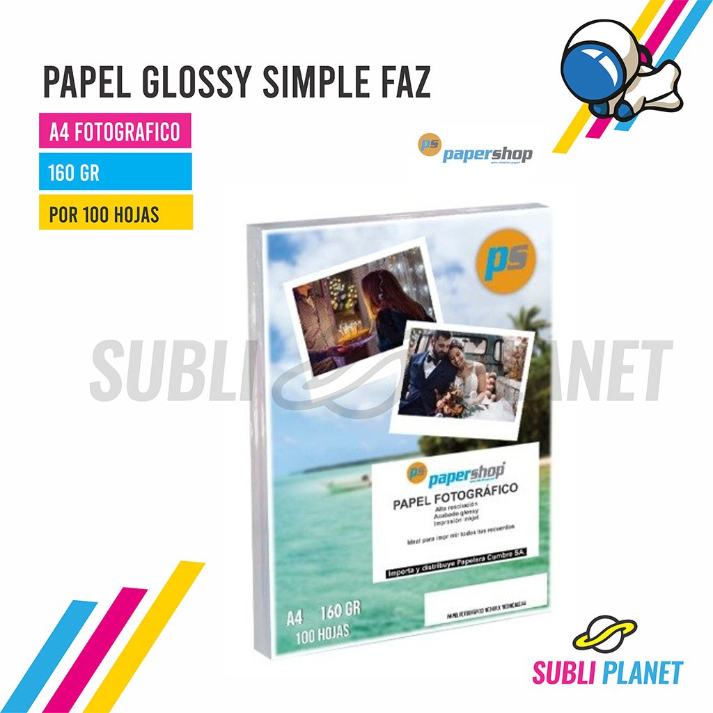 papershop160grA4 PAPEL A4 160gr x100h PAPERSHOP - Imagen 1