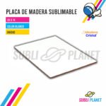 PLACA DE MADERA 20x14 cm
