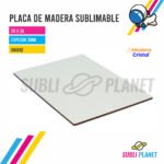 PLACA DE MADERA 20x29 cm