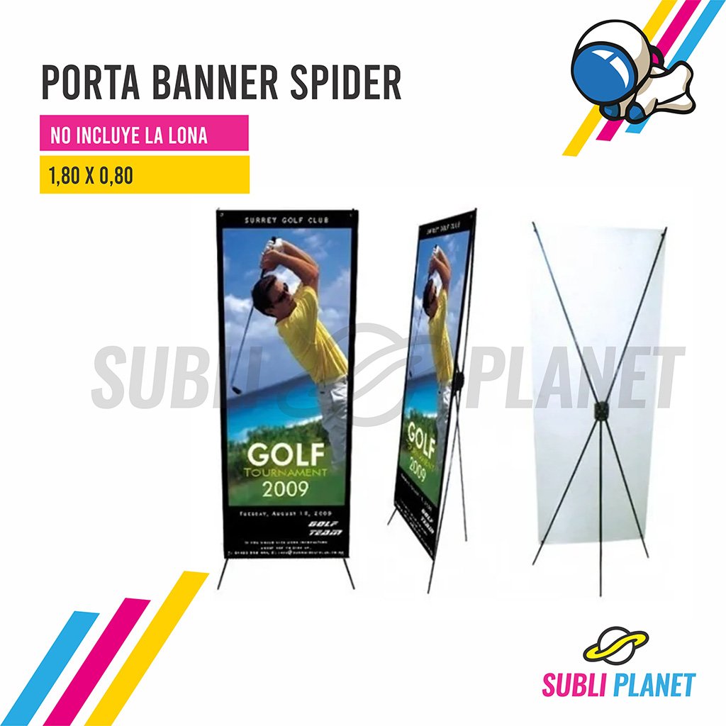 portabannerspider PORTABANNER X SPIDER c/BOLSA - Imagen 1