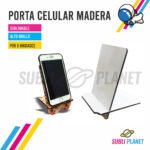 PORTA CELULAR MADERA