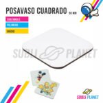POSAVASO CUADRADO POLIMERO
