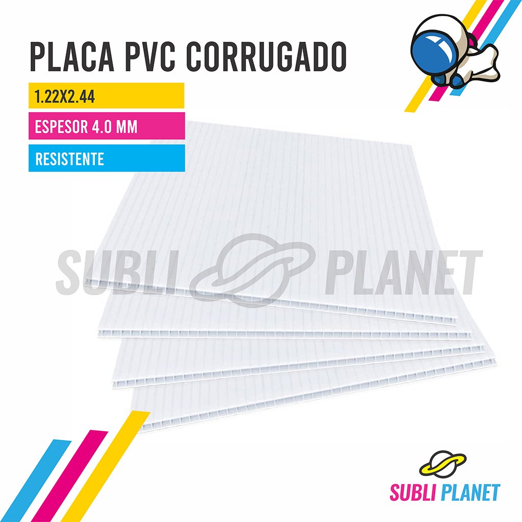 pvccorrugado PLASTICO PVC CORRUGADO 1.22x2.44 - Imagen 1