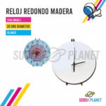 RELOJ REDONDO MADERA